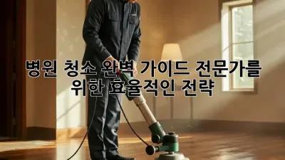 병원 청소 완벽 가이드: 전문가를 위한 효율적인 전략